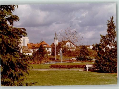Obertshausen Ortsansicht Springbrunnen