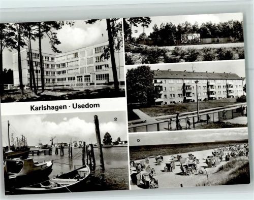 Karlshagen Heinrich-Heine-Oberschule Hafen VVN-Ehrenmal Neubauten Strand Mehrfachaufnahme