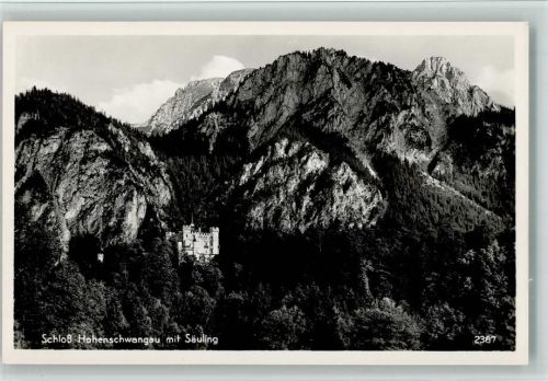Hohenschwangau Schloß Hohenschwangau mit Säuling