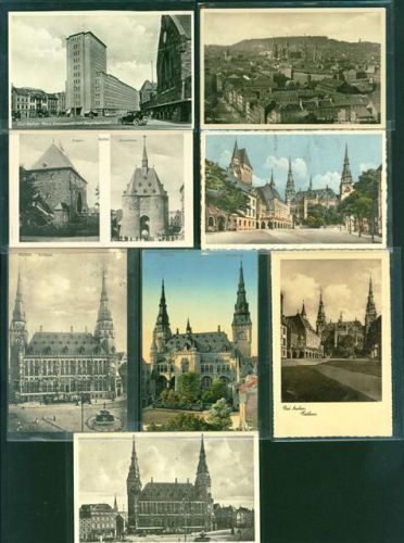 Aachen Lot mit 9 AK, 1913-1937; überwiegend gute Erhltung, größtenteils gelaufen