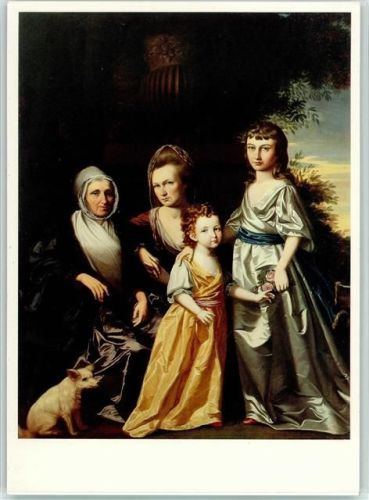 Portrait der Hartley Familie Gemälde Henry Benbridge