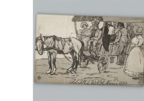 Kutschenfahrt anno 1830
