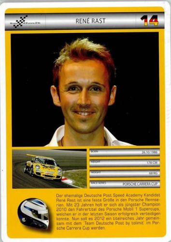 Rene Rast Porsche Rennfahrer Autogrammkarte