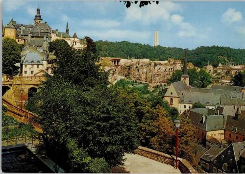 Luxembourg Faubourg du Grund und Rocher du Bock