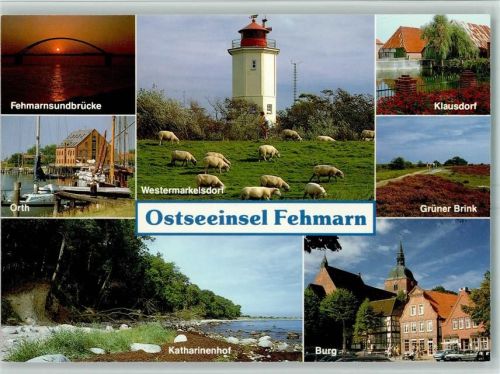 Fehmarn Fehmarnsundbrücke Leuchtturm Westermarkelsdorf Klausdorf Burg Orth Grüner Brink Steilküste Katharinenhof