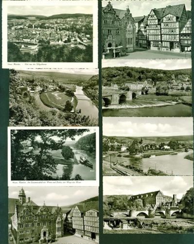 Hann. Münden Lot mit 19 AK, ca. 1953-1965: überwiegend gute Erhaltung, wenige gelaufen