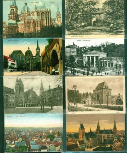 Aachen Lot mit 10 AK, 1915-1931; gute Erhaltung, größtenteils gelaufen