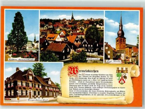 Wermelskirchen Kaliforn. Mammutkiefer Ev. Kirche Bürgerhäuser Eich Chronik
