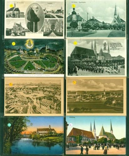 Altöttingen Lot mit 256 AK auch doppelte, ca. 1920-1960; überwiegend gute Erhaltung, teils gelaufen