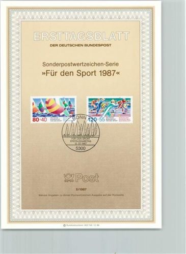 ErsttagsblattFür den Sport 1987 Format TK 87
