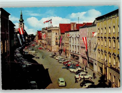Wels Beflaggter Hauptplatz