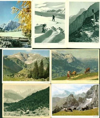 Berge Lot mit 84 AK, ca. 1940-1990; gute Erhaltung, nicht gelaufen