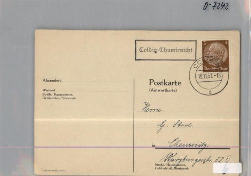 Colditz Landpoststempel
