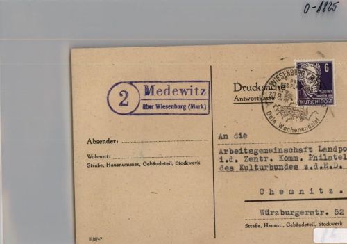 Medewitz Landpoststempel