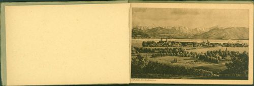 Bodensee Kunst 2. Folge vollständiges Set Lot mit 12 Ansichten (AK größe) in Original Mappe; überwiegend gute Erhaltung