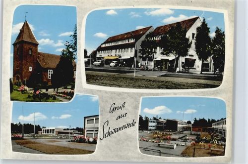 Schwanewede Haus Baum Auto Kirche Blumen