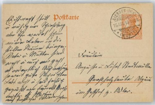 Giengen Ganzsache Stempel