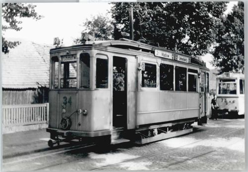 Madlow 1953 Straßenbahn Zaun