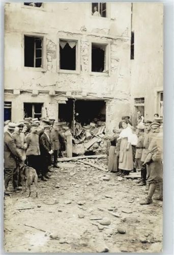 Colmar Haus zerstört , Foto-Karte