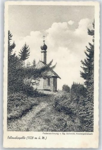 Niedergebisbach Ödlandkapelle , sign. Gg.Schmidt