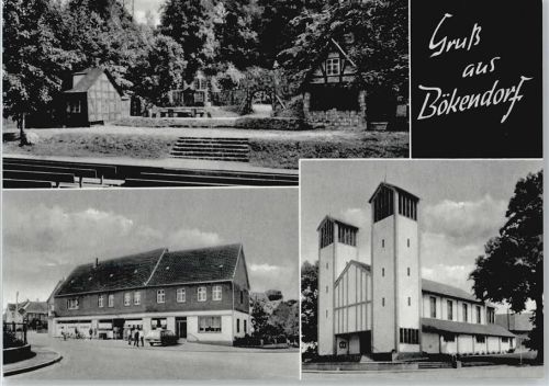 33034 W3492 Bökendorf - Treppe Haus Baum Straße Auto