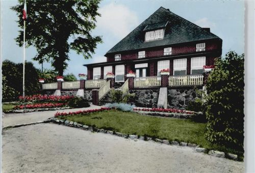 Pönitz Hotel Gaststätte zur Meierei Flagge Blumen