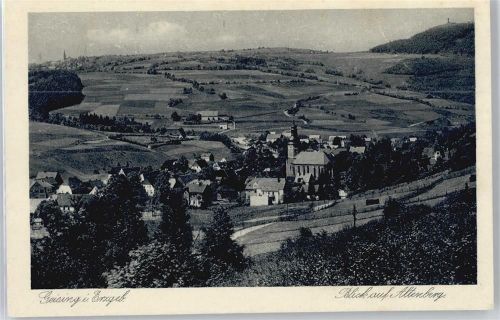 Geising Blick auf Altenberg