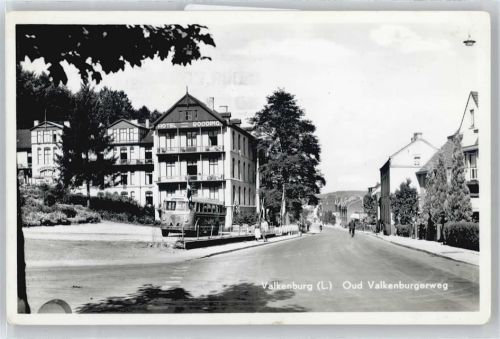 Valkenburg 1957 Omnibus Oud Valkenburgerweg Hotel Rooding AK