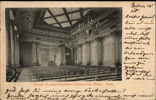 Wilmersdorf Königlich Joachimsthalsches Gymnasium Aula Bundesallee 1-12