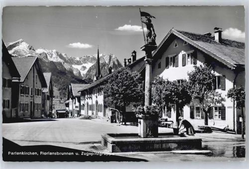 Partenkirchen Floriansplatz, Zugspitze