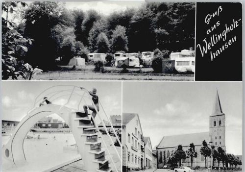 Wellingholzhausen Camping Schwimmbad Kirche Rutsche