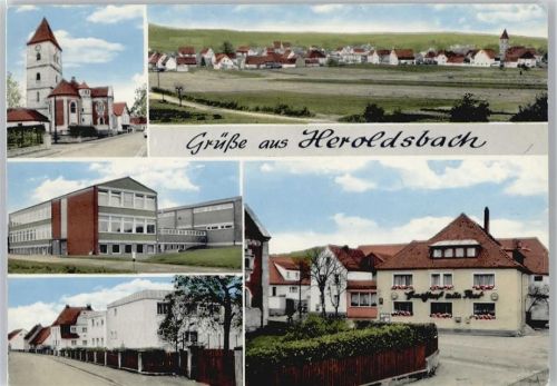 Heroldsbach Gesamtansicht Feld Haus Baum Gasthof zur Post