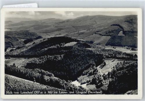 Finnentrop gel. 8.8.36, Lenscheid, Lenne - und Glingetal, Fotokarte