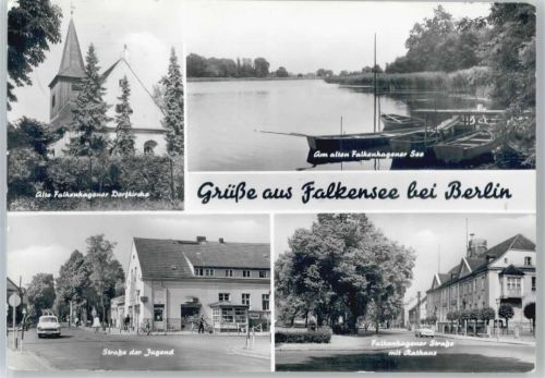Falkensee Kirche, Straße der Jugend, Falkenhagener Straße, Rathaus