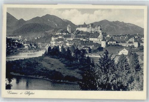 Füssen Fluss Berg Panorama