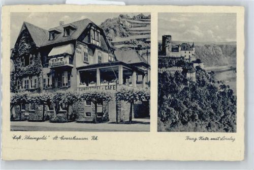 St. Goarshausen Café Rheingold, Burg Katz, Loreley