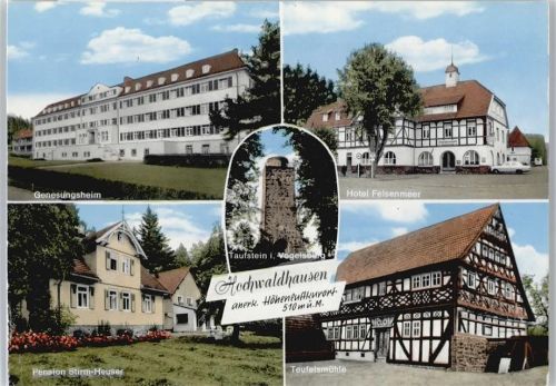 Hochwaldhausen Hotel Felsenmeer, Genesungsheim, Pension Stirm-Heuser, Teufelsmühle, Taufstein i. Vogelsberg
