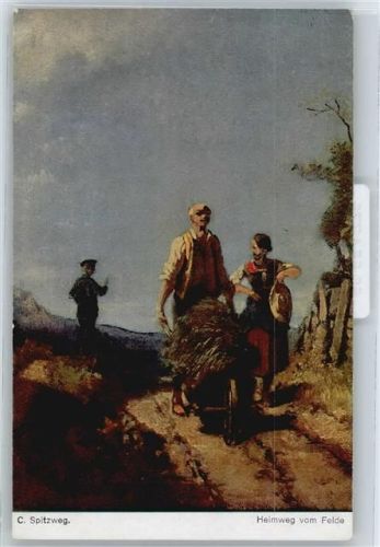 Heuernte , sign. Spitzweg
