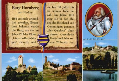 Neckarzimmern Fluss Burg Schiff AKU1