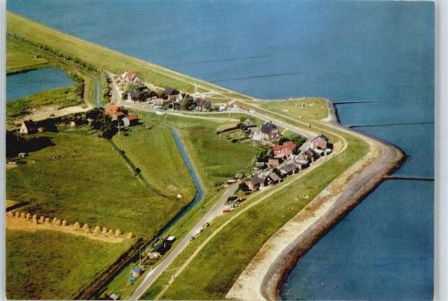Nordstrand Cafe Restaurant Hailigblick Fliegeraufnahme Meer