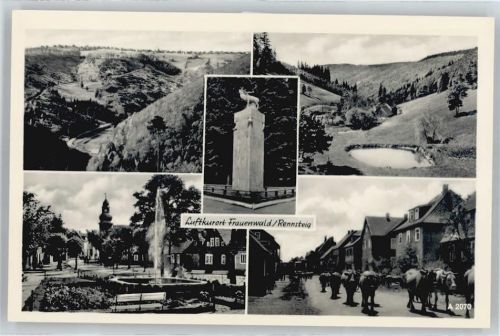 Frauenwald Denkmal, Kuh, Brunnen