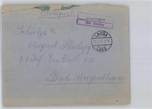 Impfingen Landpoststempel