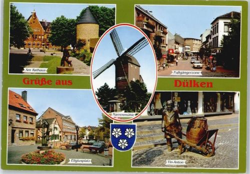 Dülken Auto Fußgänger Denkmal Rathaus Mühle