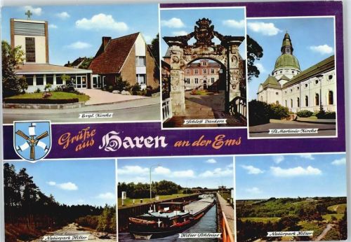 Haren Kirche Schloss Fluss Schiff
