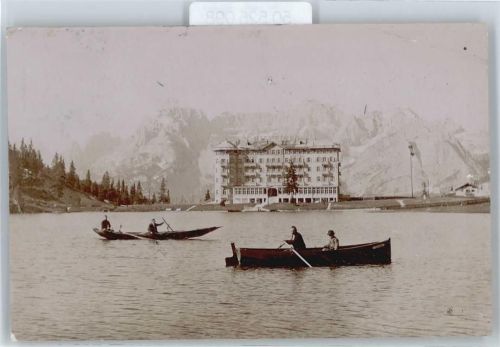 Misurina Grand Hotel Misurina , Boote , AK beschädigt siehe Scan