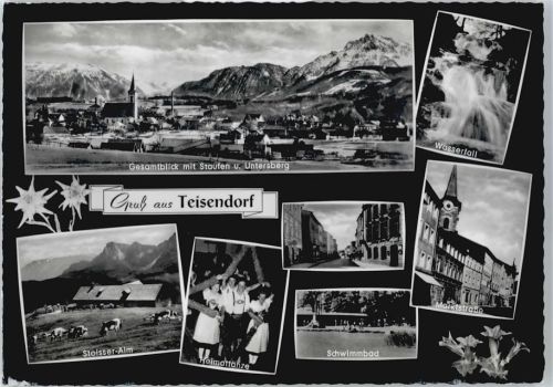 Teisendorf Stoisser-Alm, Schwimmbad, Trachten, Marktstraße, Wasserfall, Staufen