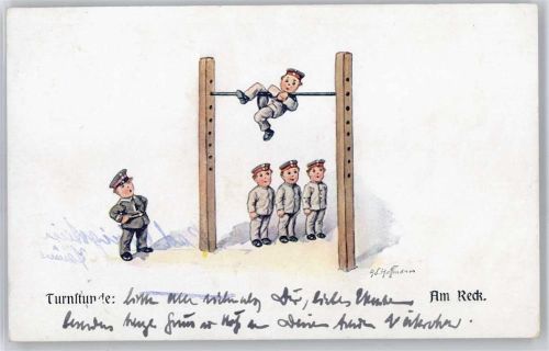 Turnstunde , sign. Ad.Hoffmann