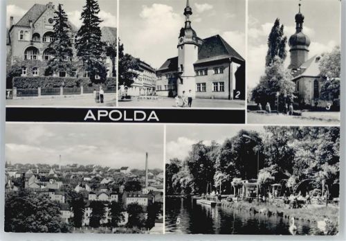 Apolda Carolinenheim, Rathaus, Kirche, Am Lohteich