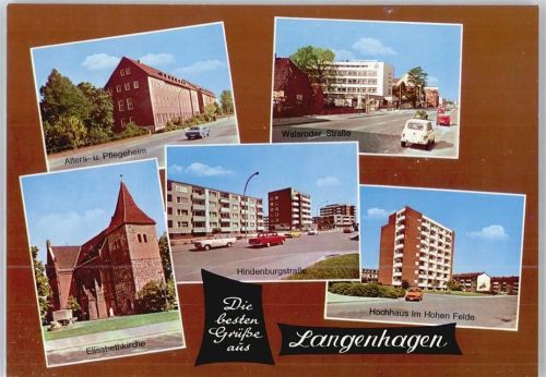 Langenhagen Altersheim, Kirche, Hochhaus, Hindenburgstraße, walsroder Straße