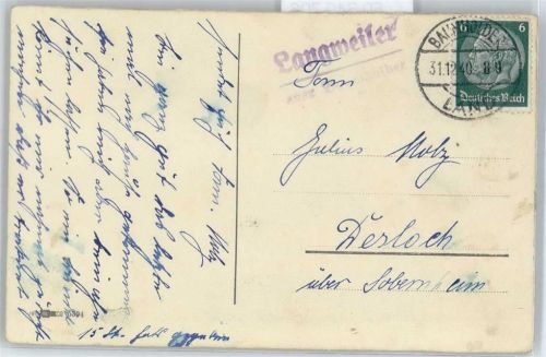 Langweiler Landpoststempel, Neujahr